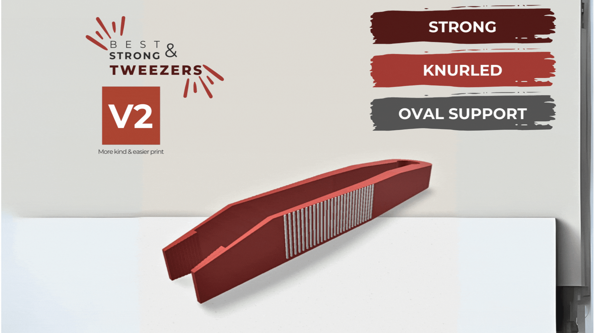 STRONG Tweezers Best Ergonomy / Forceps v2