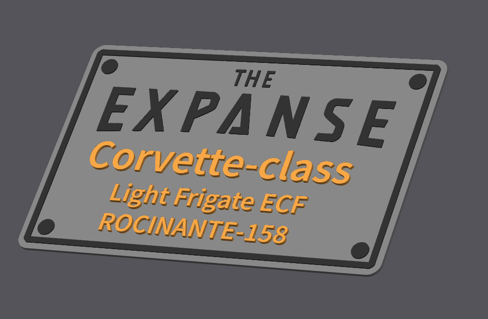 Display sign ROCINANTE-158 The Expanse