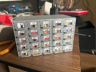 5×5 Resistor Storage Box