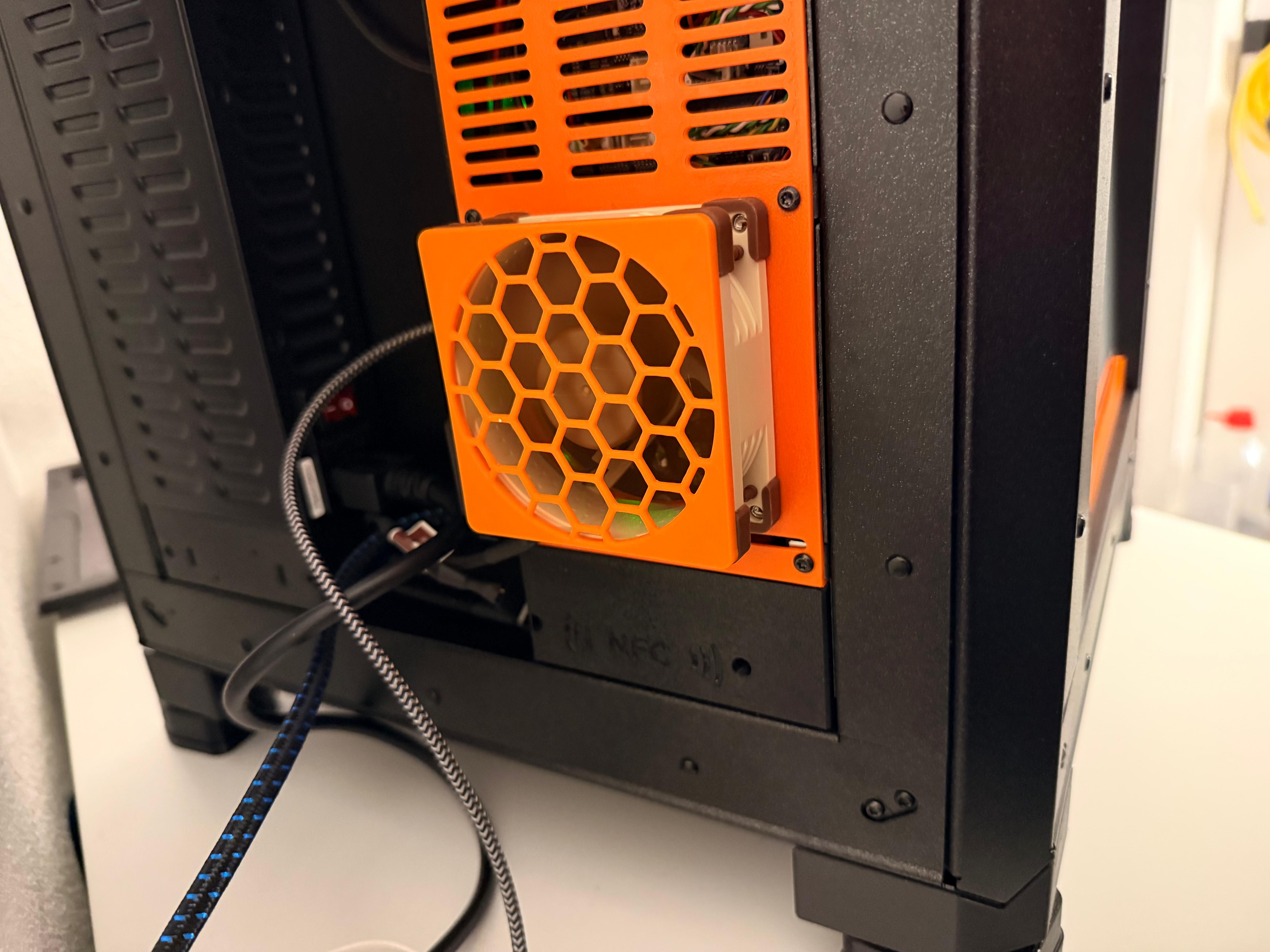 Noctua NF-A8 Fan Cover  Push-Fit Mount  Honeycomb Design (No Screws)