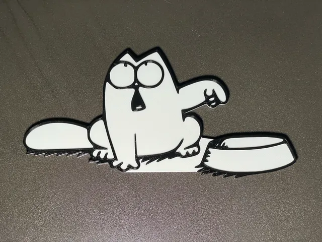 Simons hungry cat - fridge magnet