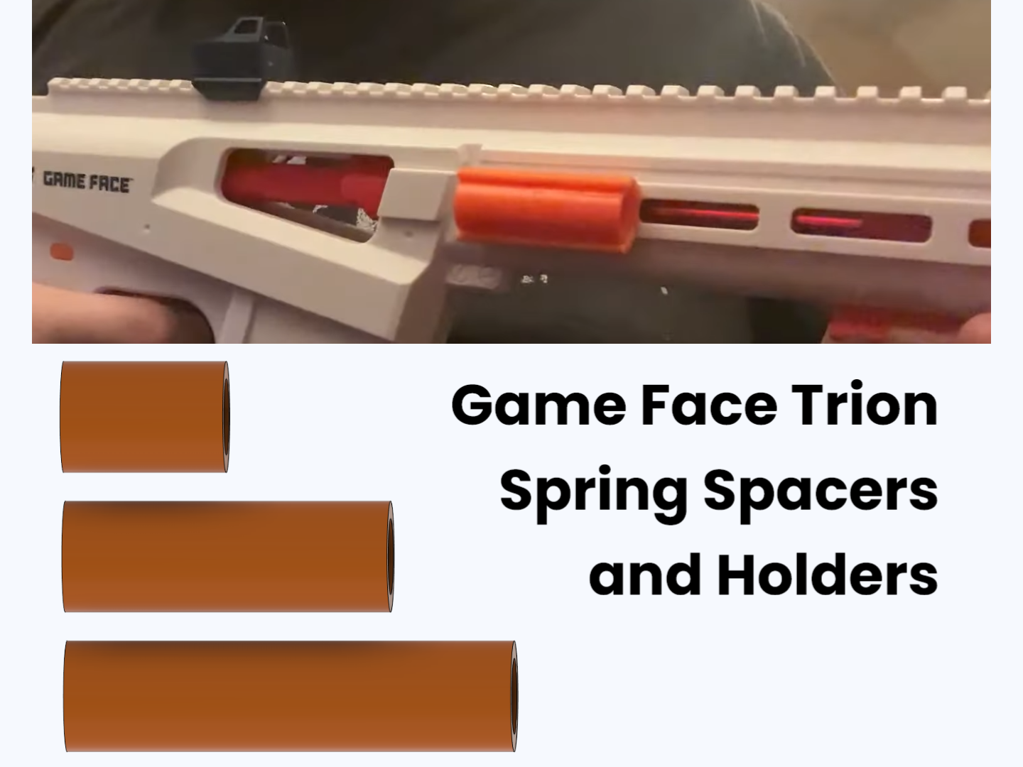 Game Face Trion Spring Spacers and Holders