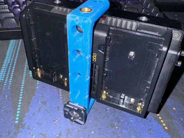 U bracket (Andycine style) for Blackmagic Video Assist 12G 5"