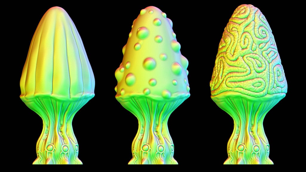 Tabletop plant: "Mushroom Set C2" (Alien Vegetation 56)