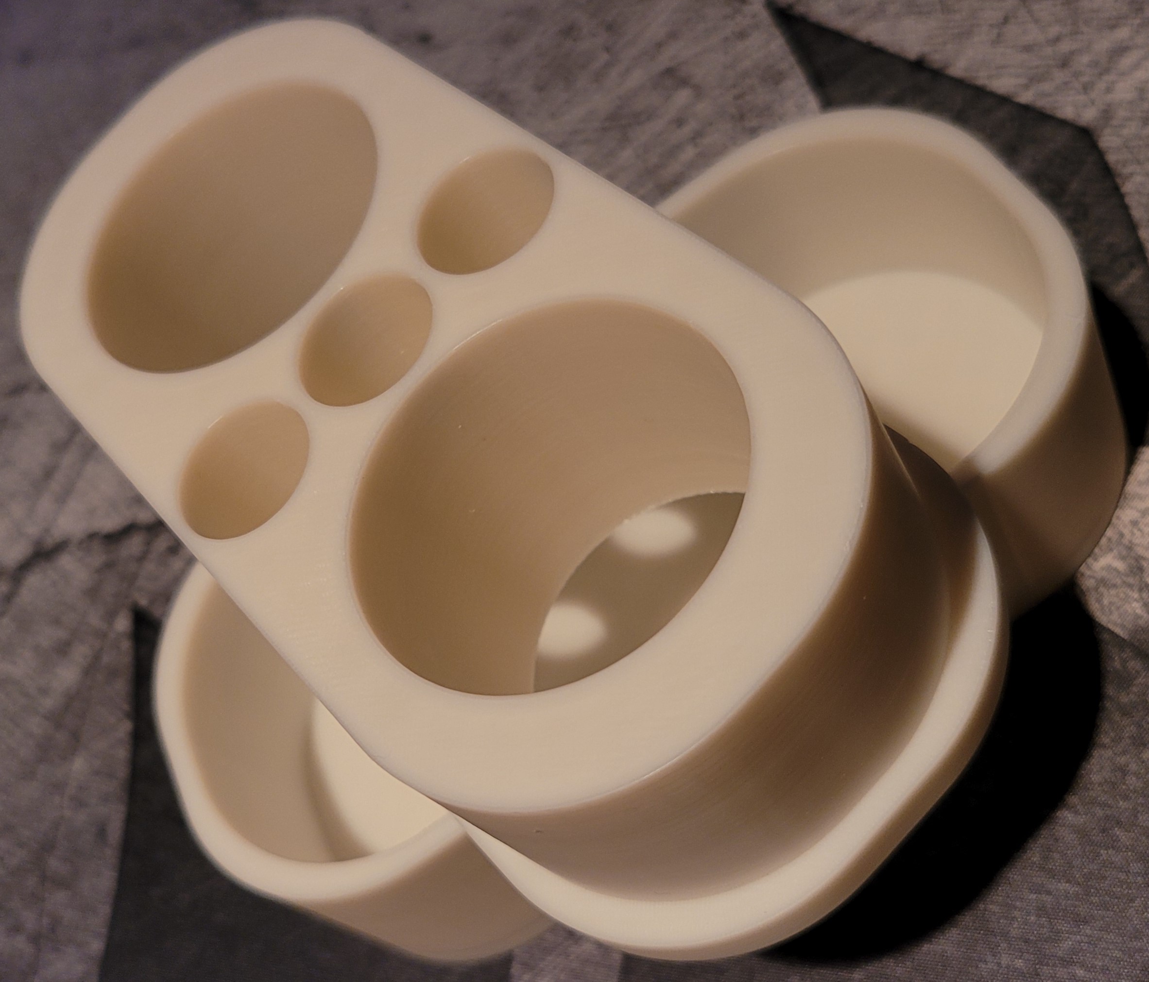(3) Toothbrush & (2) Toothpaste Holder