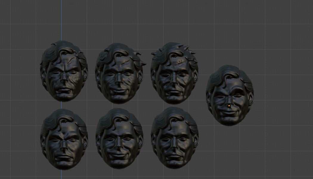 custom supperman mcfarlene heads