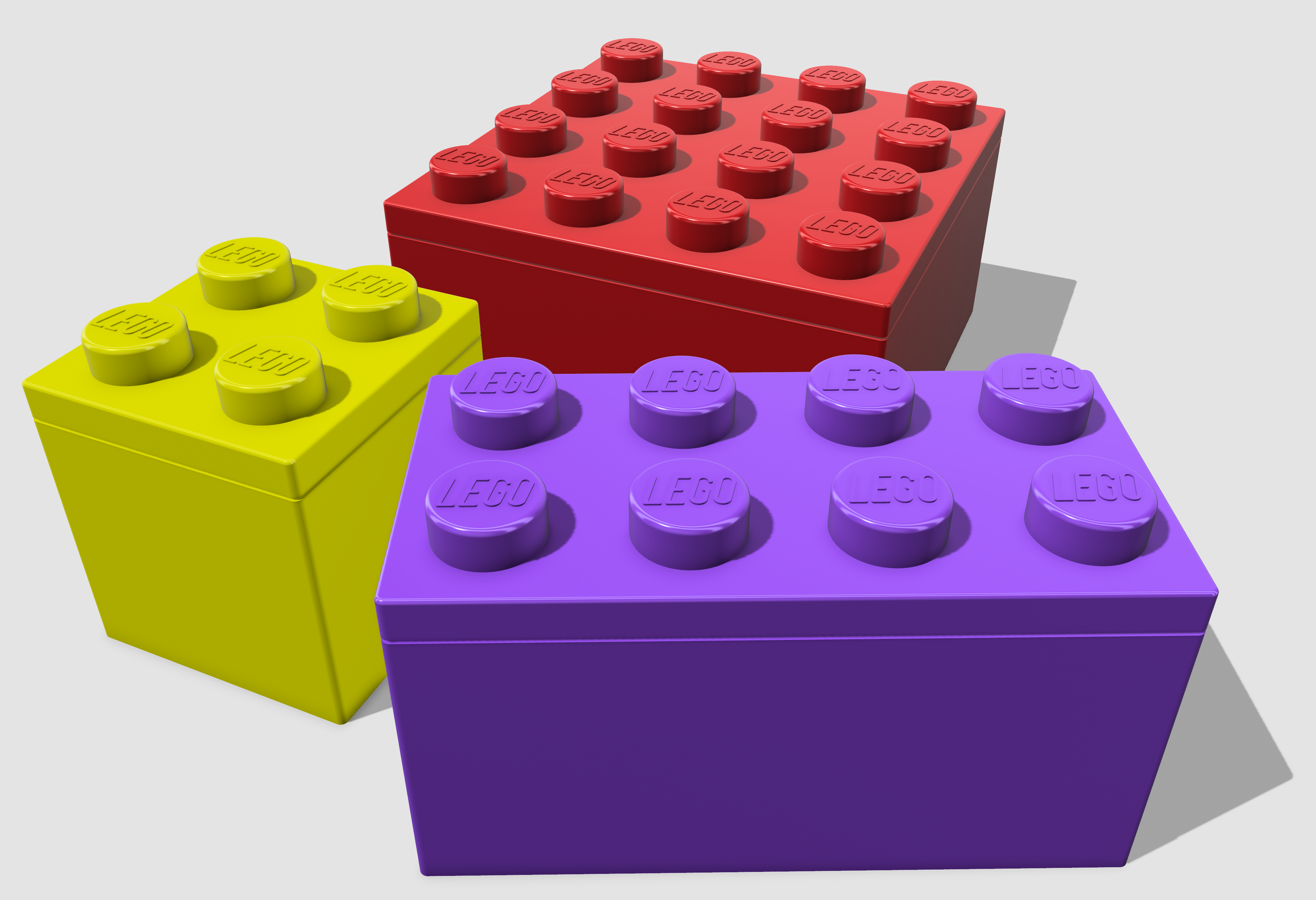 Miniatura 2 do modelo 3D Stackable Lego Storage Containers