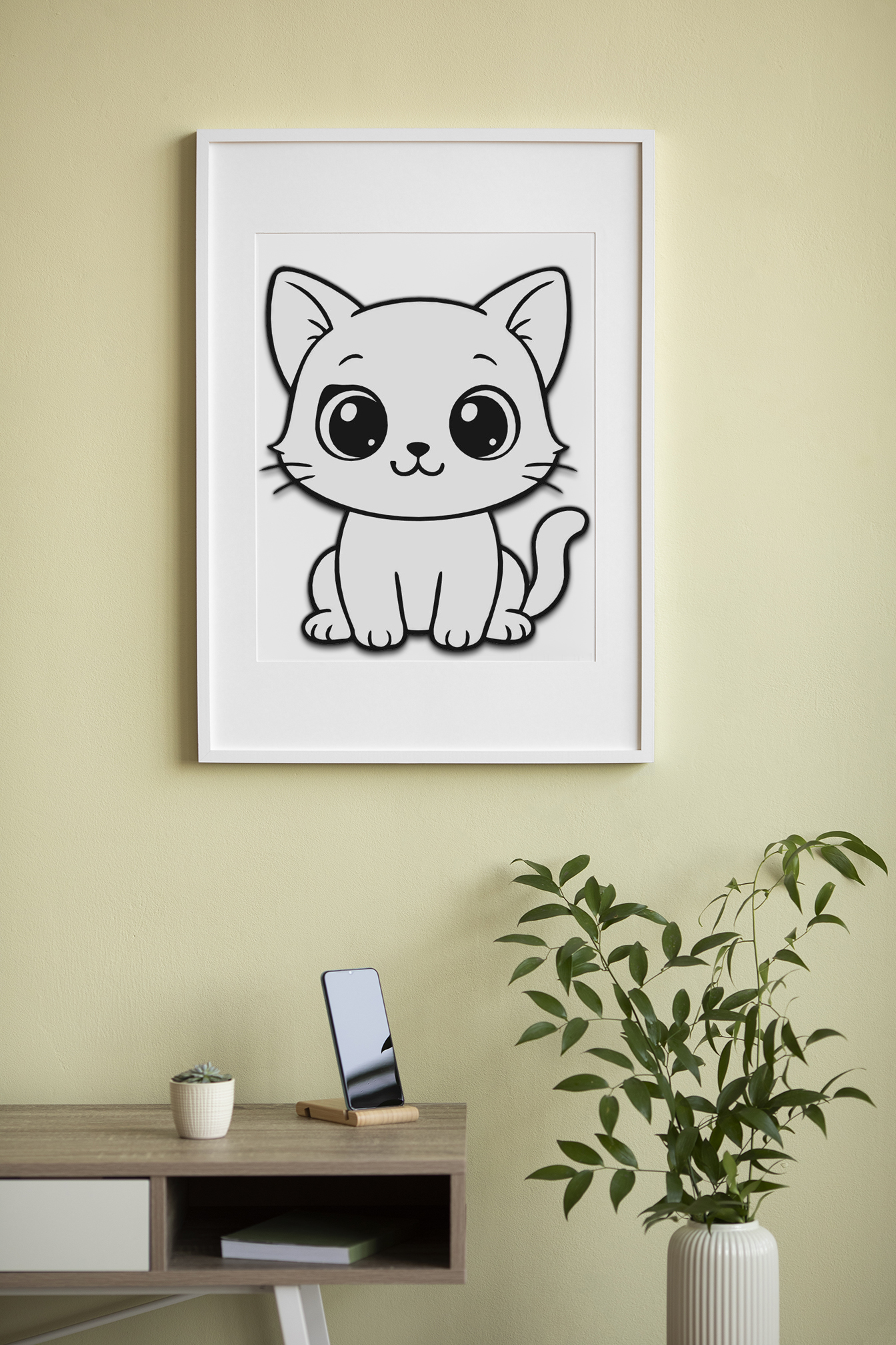 Cute Cat Wall Art