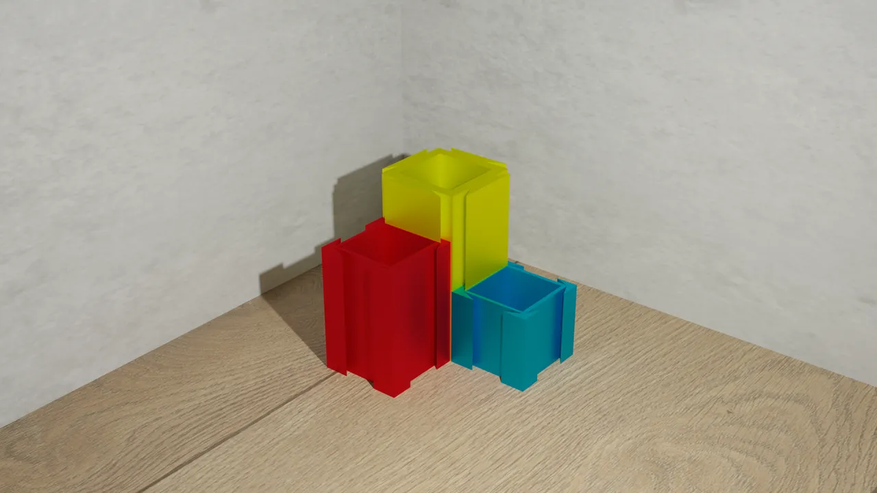 Modular Organizers by Animation Content | Download free STL model ...