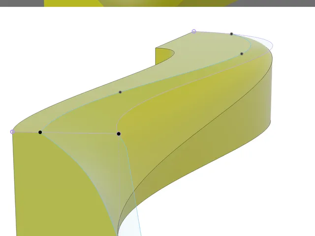 YARQM: Curved face cut on an odd shape