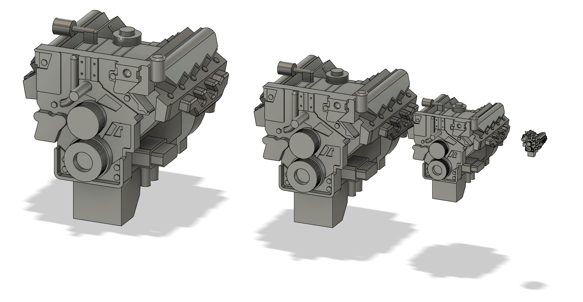 Cat 3208 Engine • Multiple Scales by Starstreak Designs | Download free ...