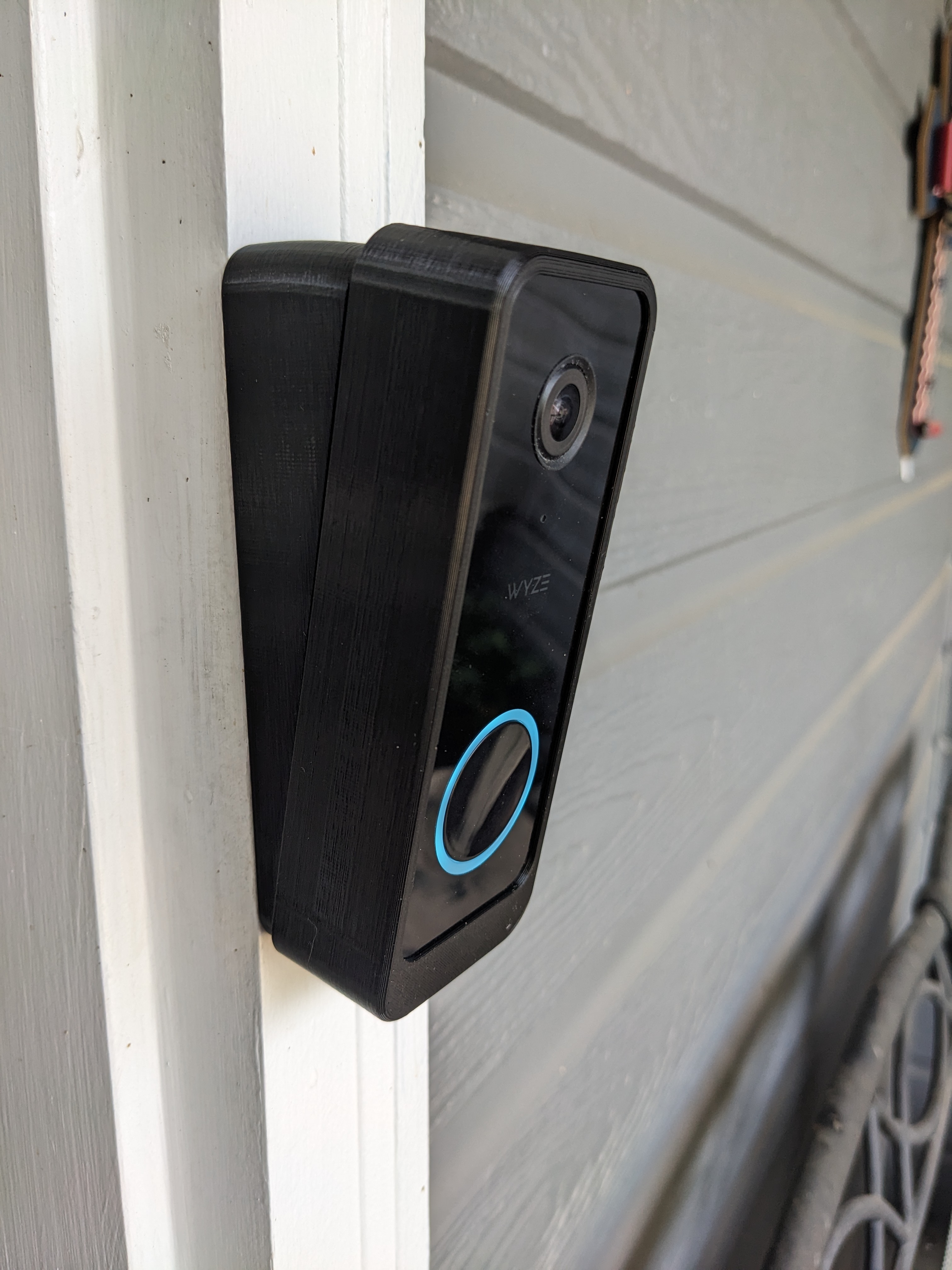 Wyze Video Doorbell v2 Angled Back Bracket for Secure Cover (remix)