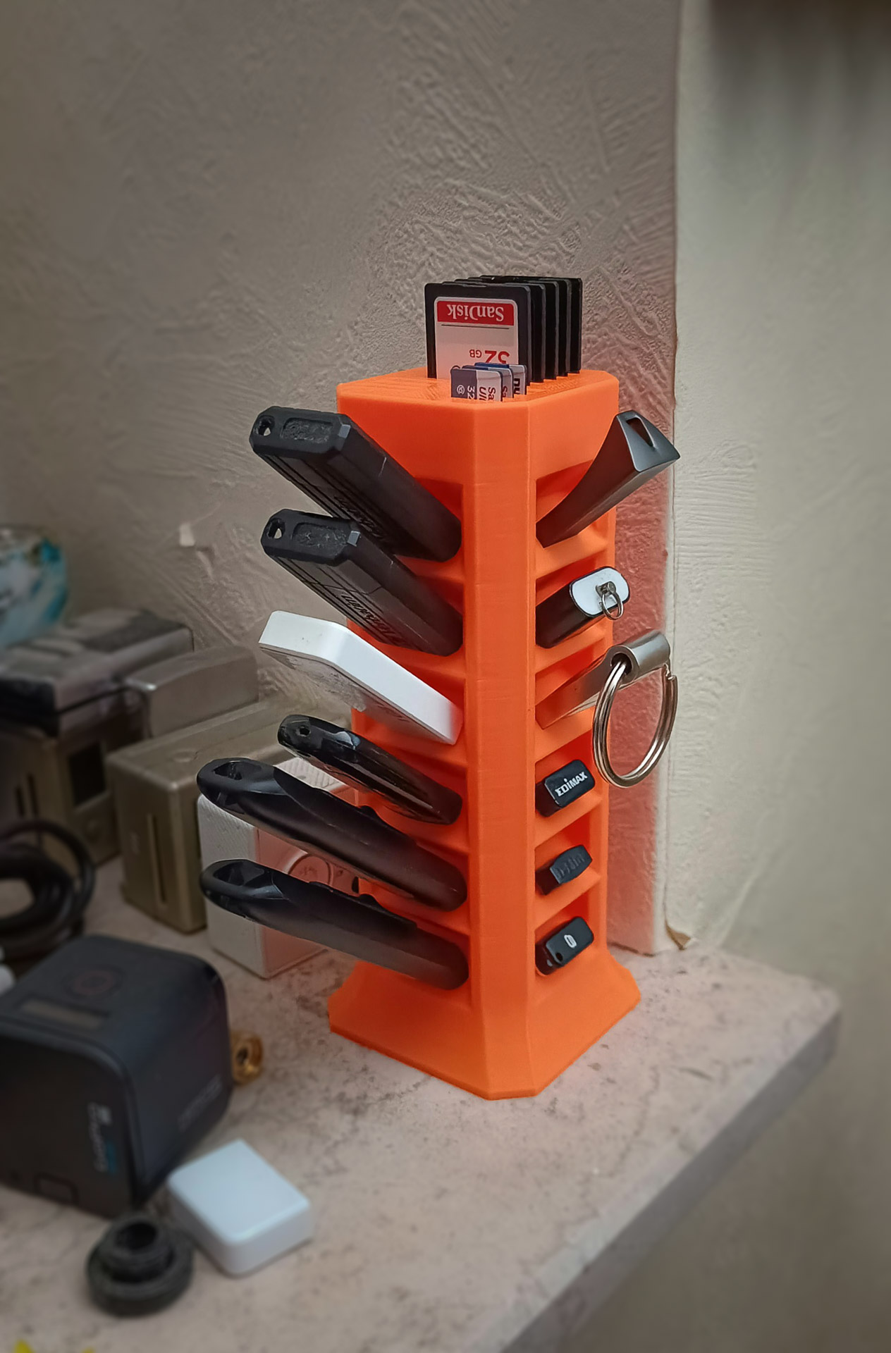USB Tower (holder for USB drives) by BKMorpheus Download free STL