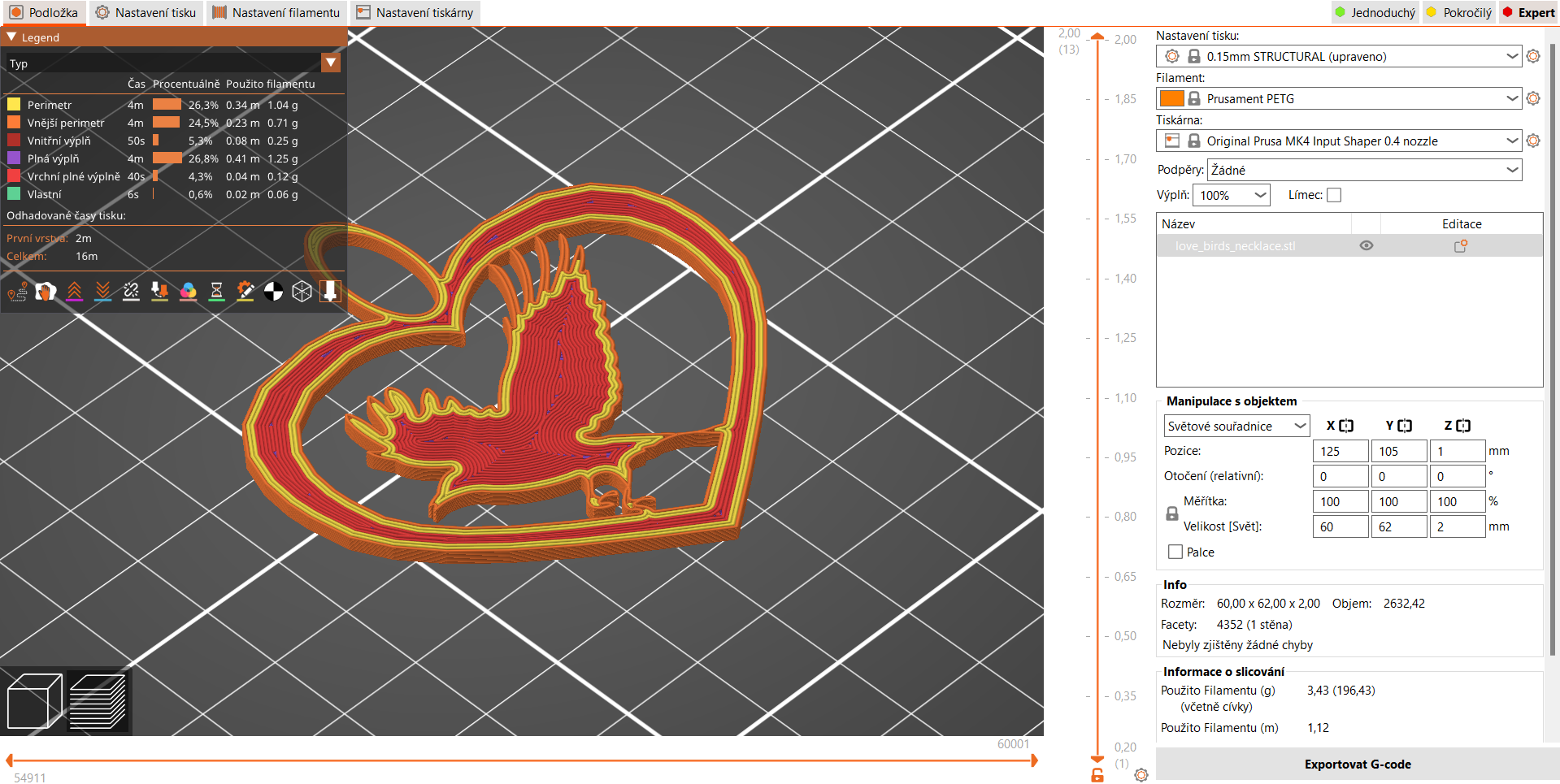 Love bird pendant