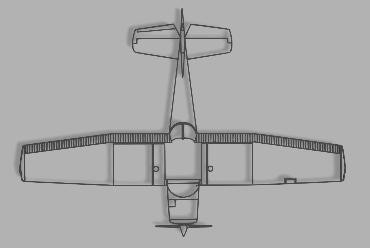 Cessna 152 3 view Drawing Line Art Von Fight To Fly Designs 