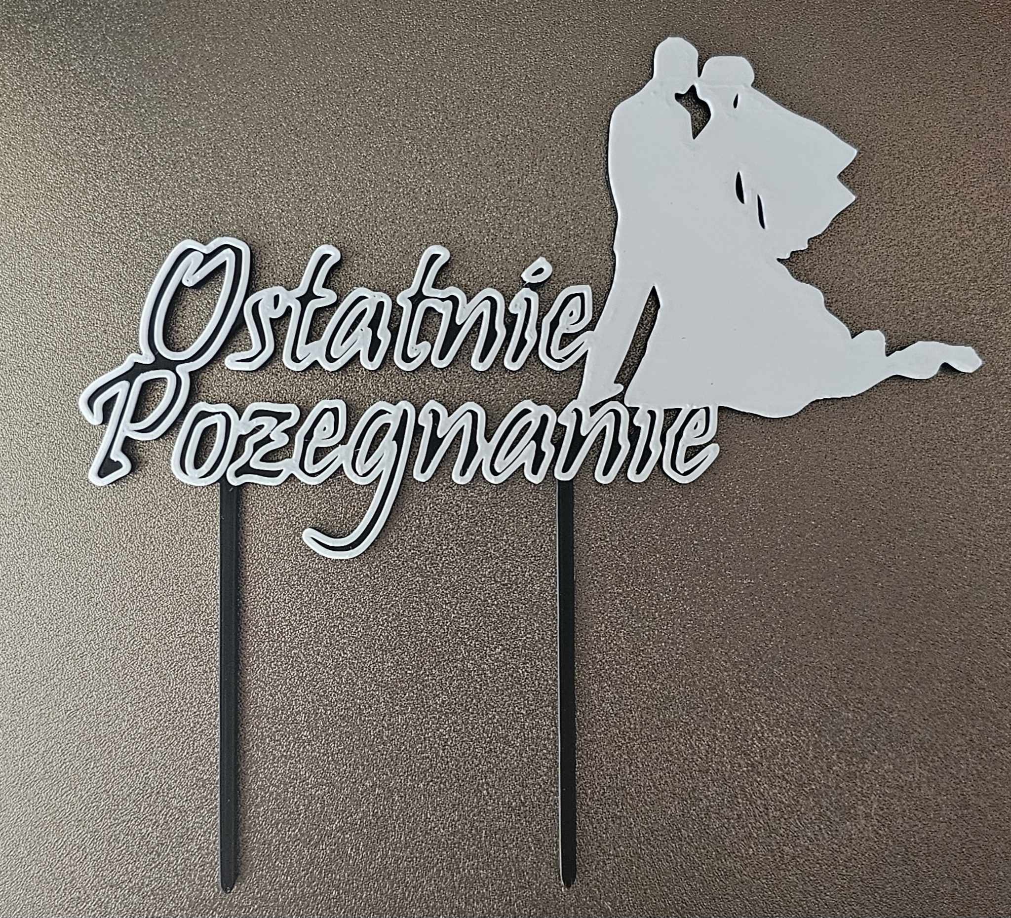 Topper na ślub ostatnie pożegnanie