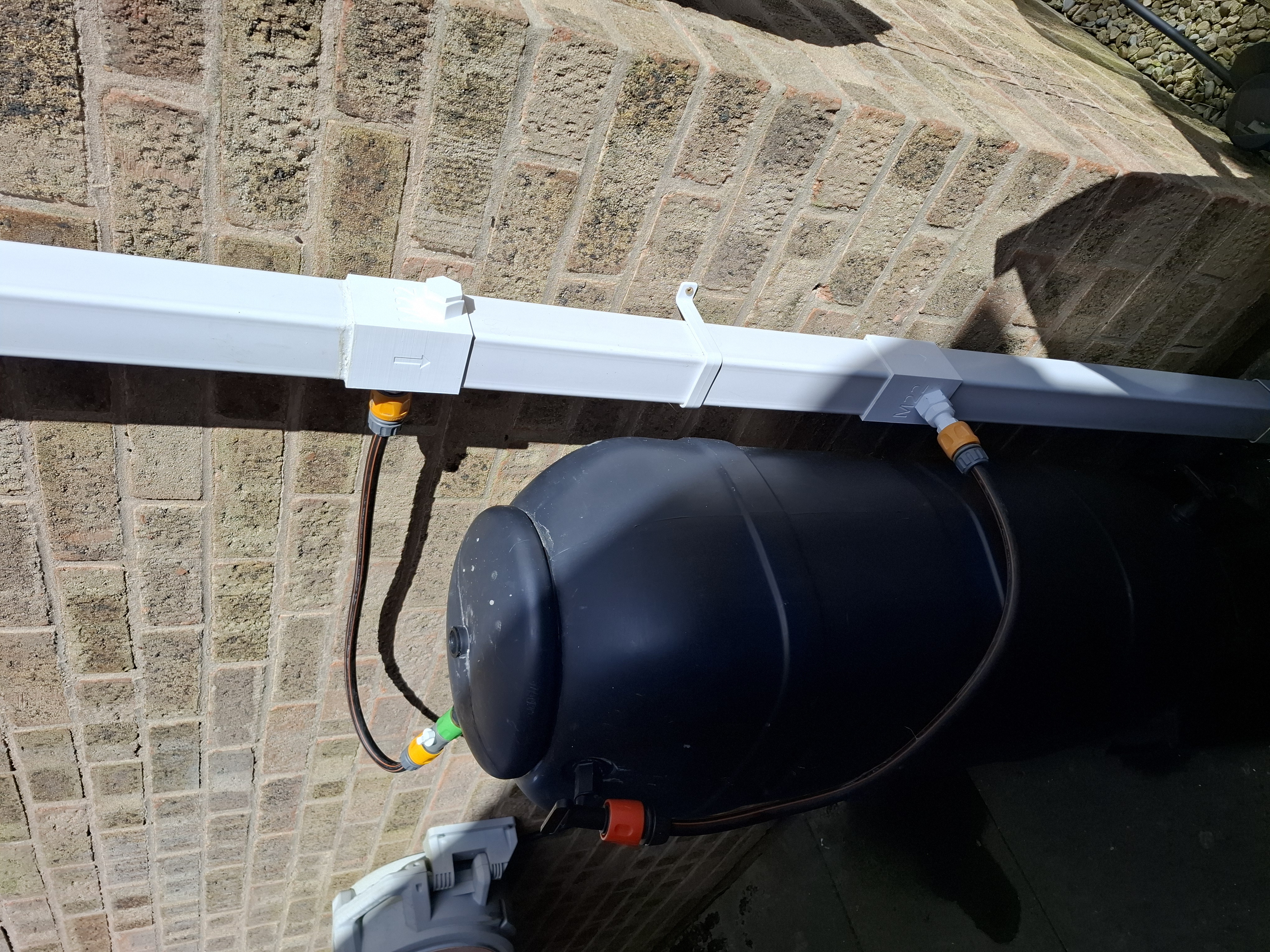 Gutter Square Downpipe Diverter Twin Access
