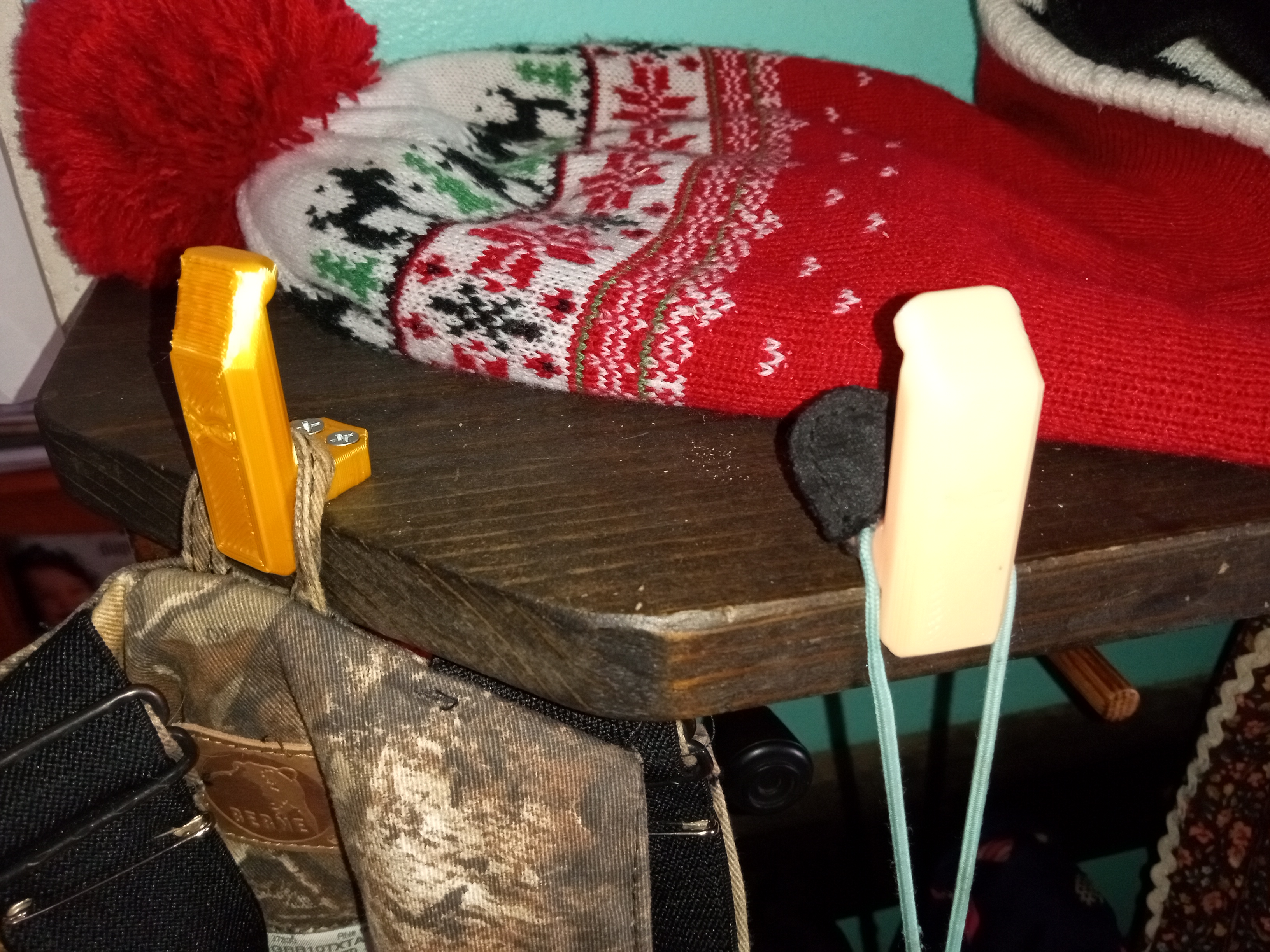 Sturdy Coat Hook - Shelf Vertical Mounted