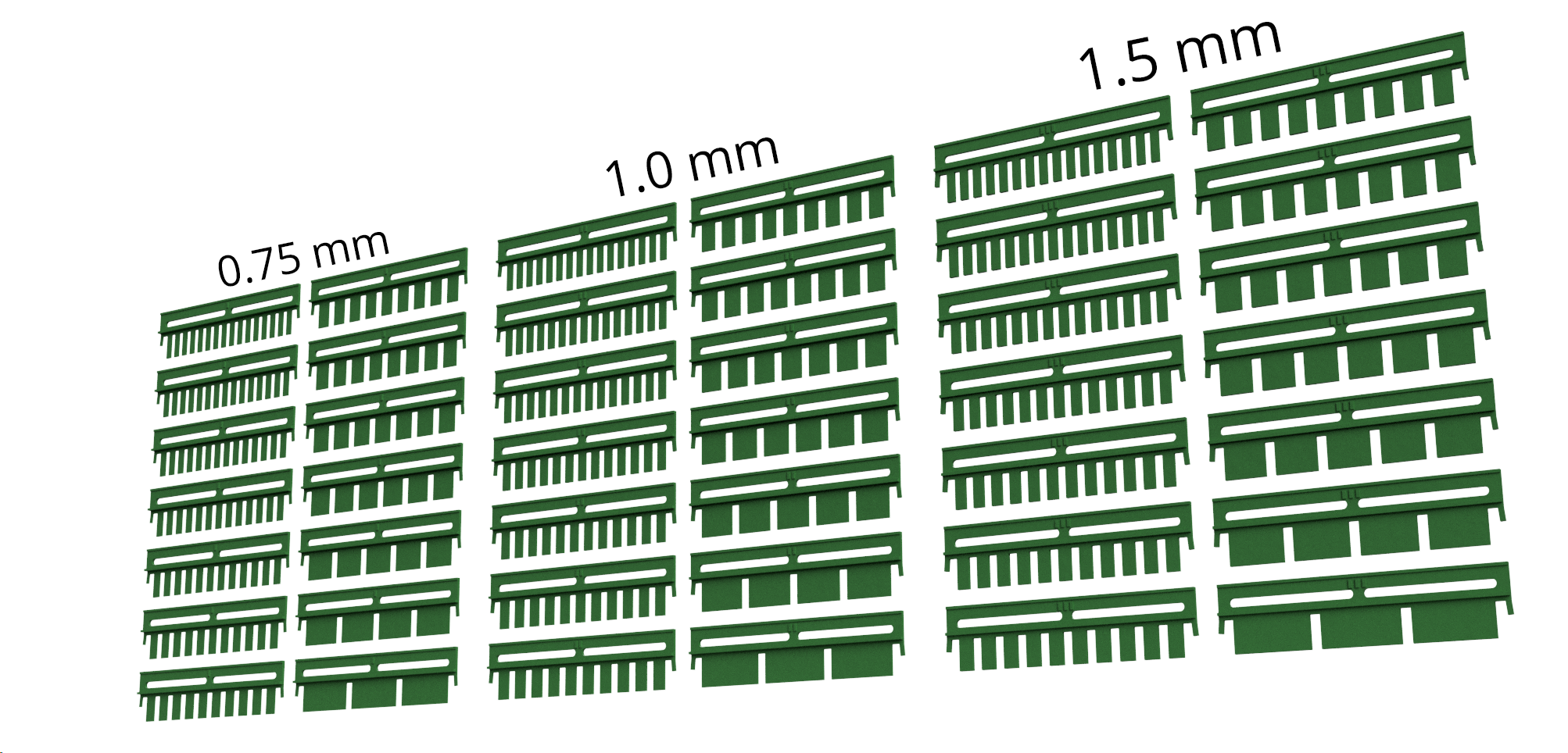 BioRad compatible SDS-PAGE combs