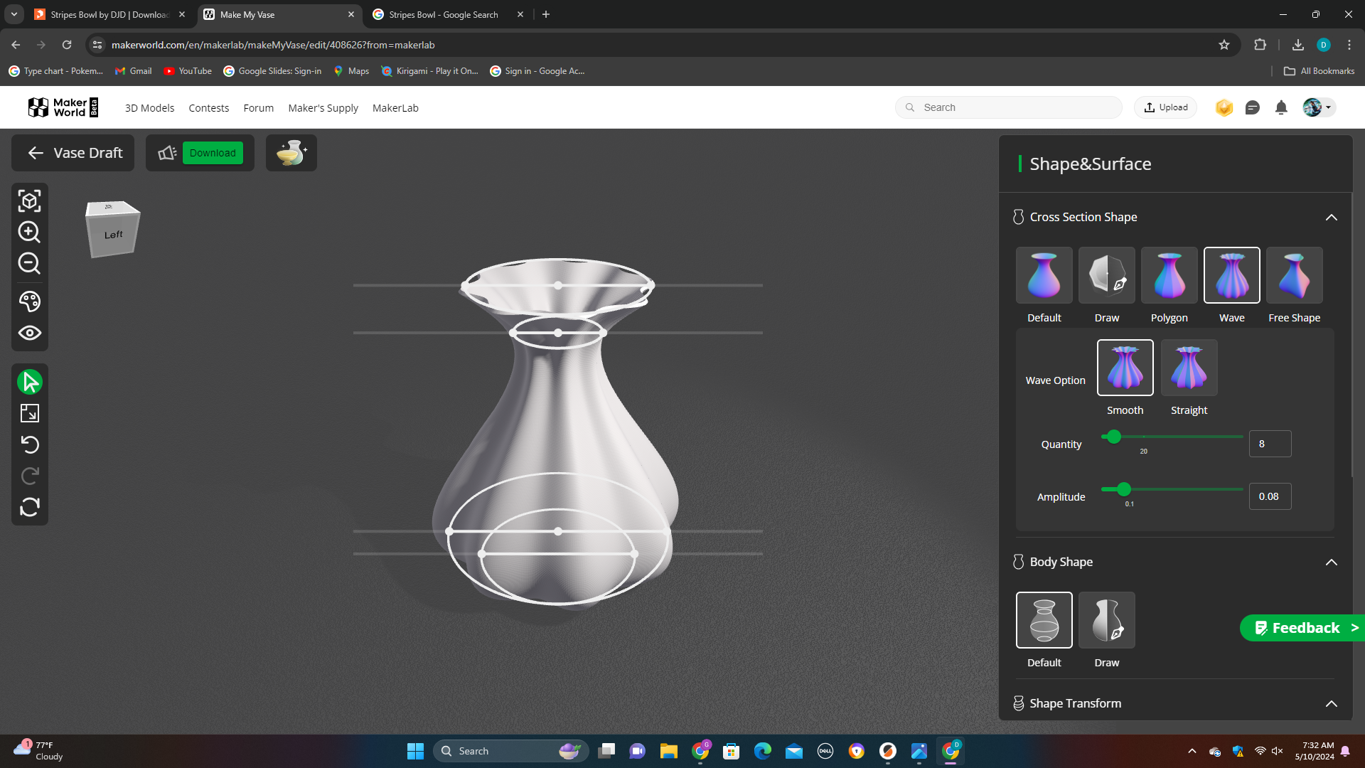 onion vase