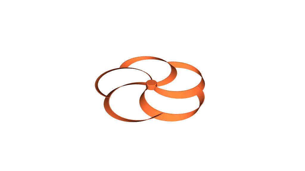 Five wing toroidal rotor by Ask Lysdahl | Download free STL model ...