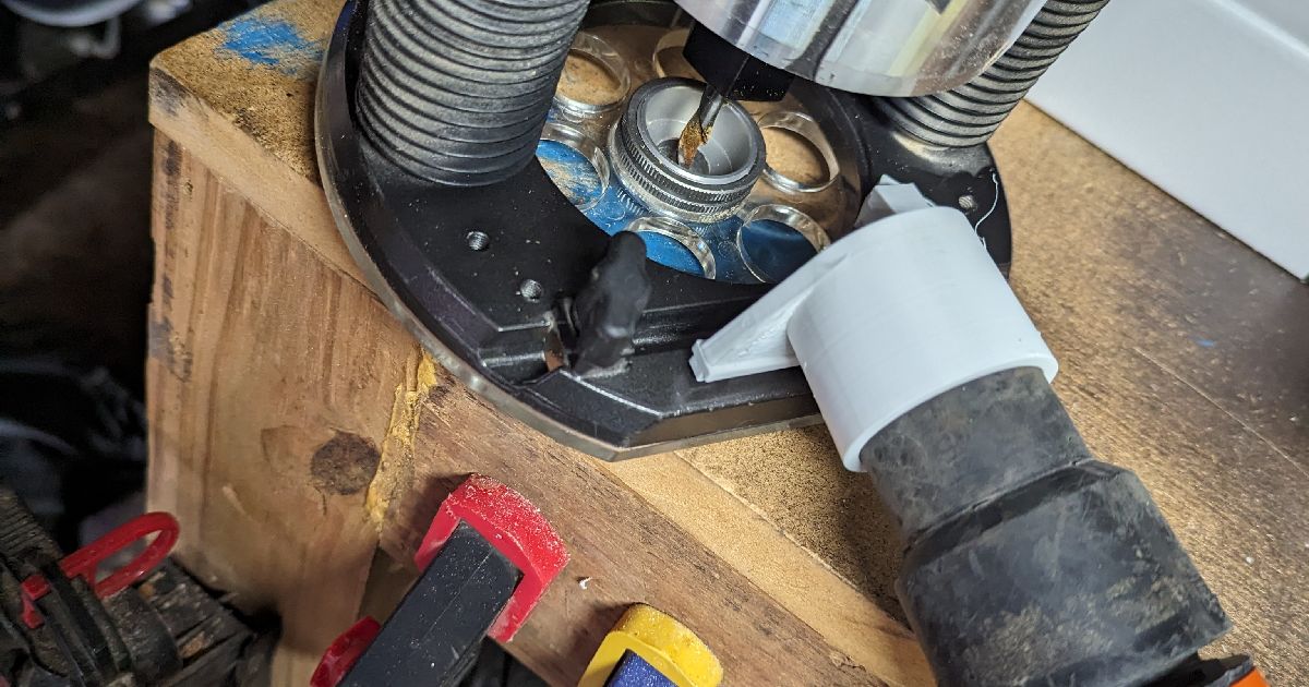 Masterforce Router Vacuum Adapter by Frank Wiebenga Download free STL