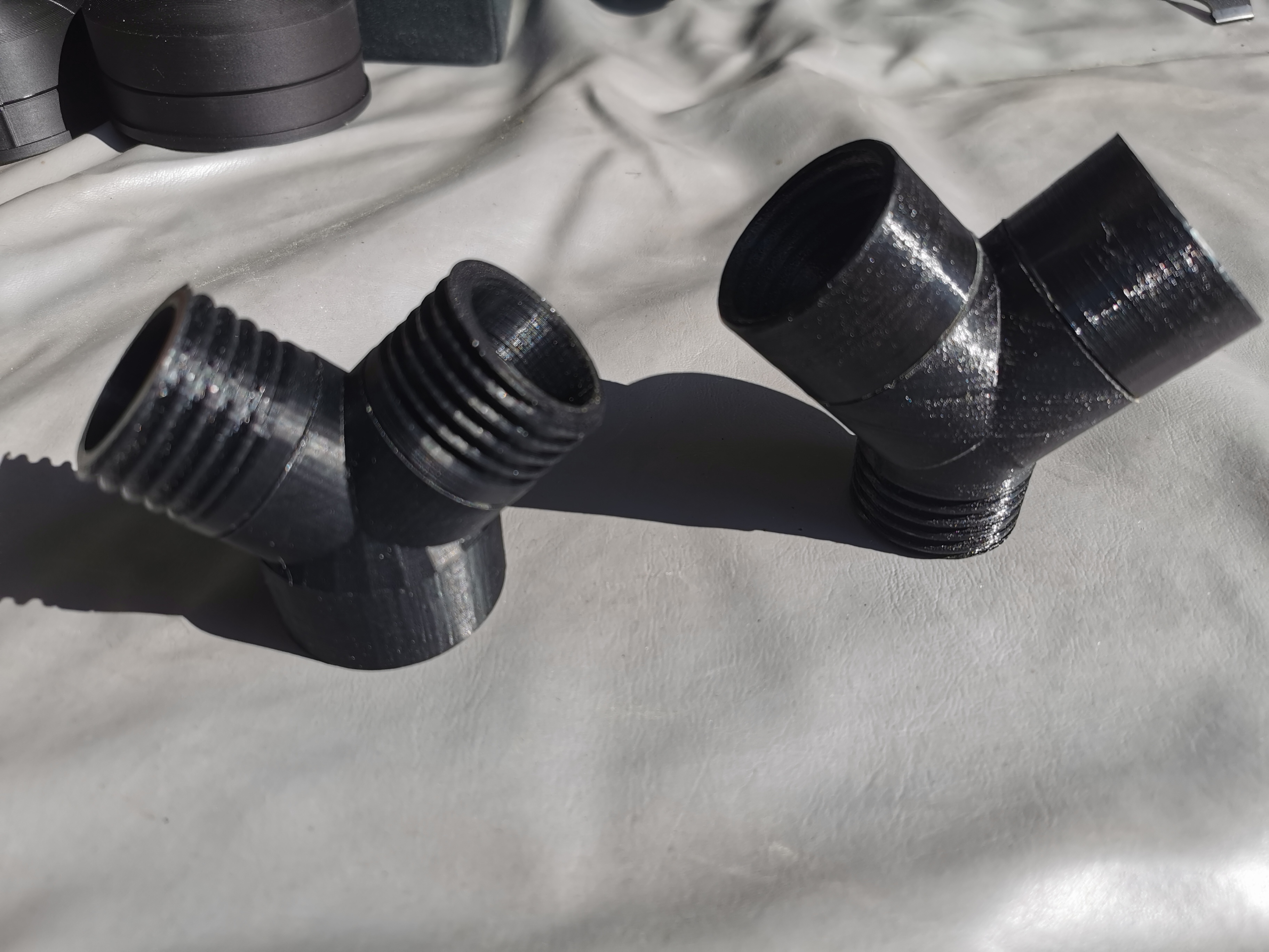 RD40 Y adapter gas mask hose