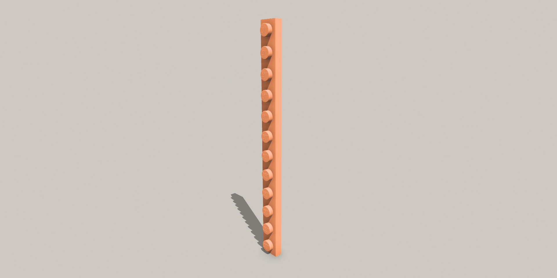 LEGO - Compatible Plate 1x12 by smoura | Download free STL model ...