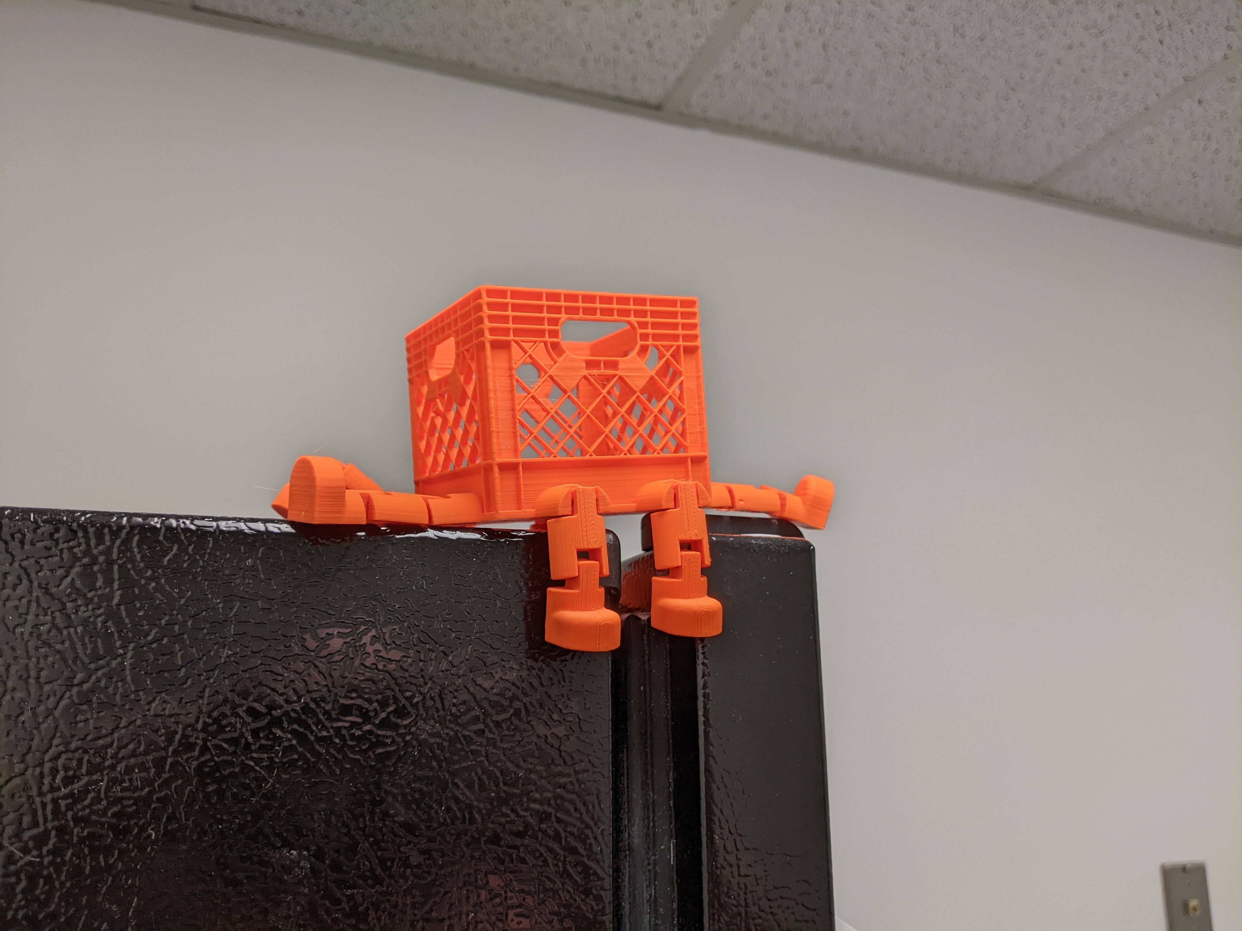 Milk Crate with (Even More) Flexi Legs