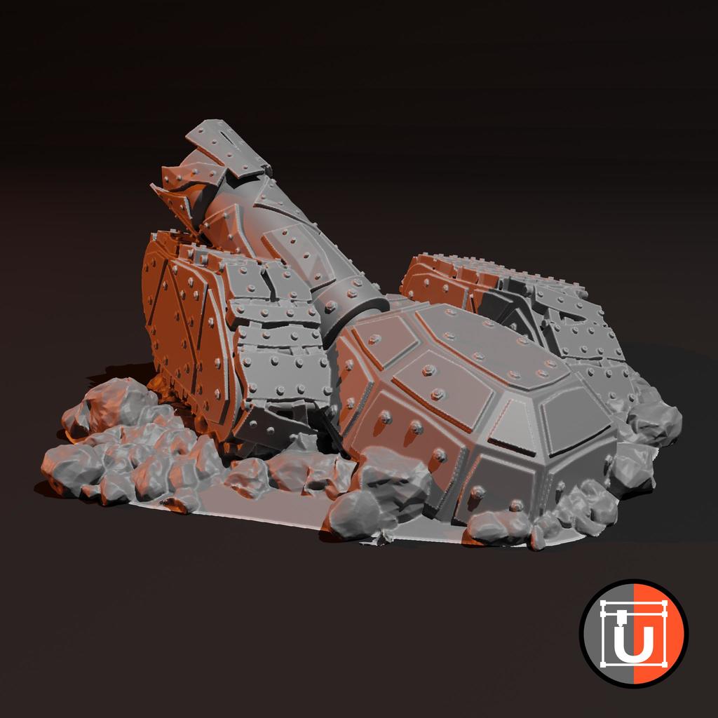 Burning Tank Wreck