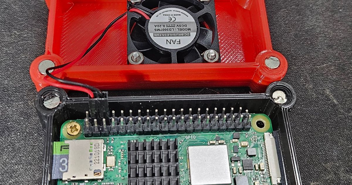 Raspberry Pi Zero 2 W Case With Fan by Nick | Download free STL model ...