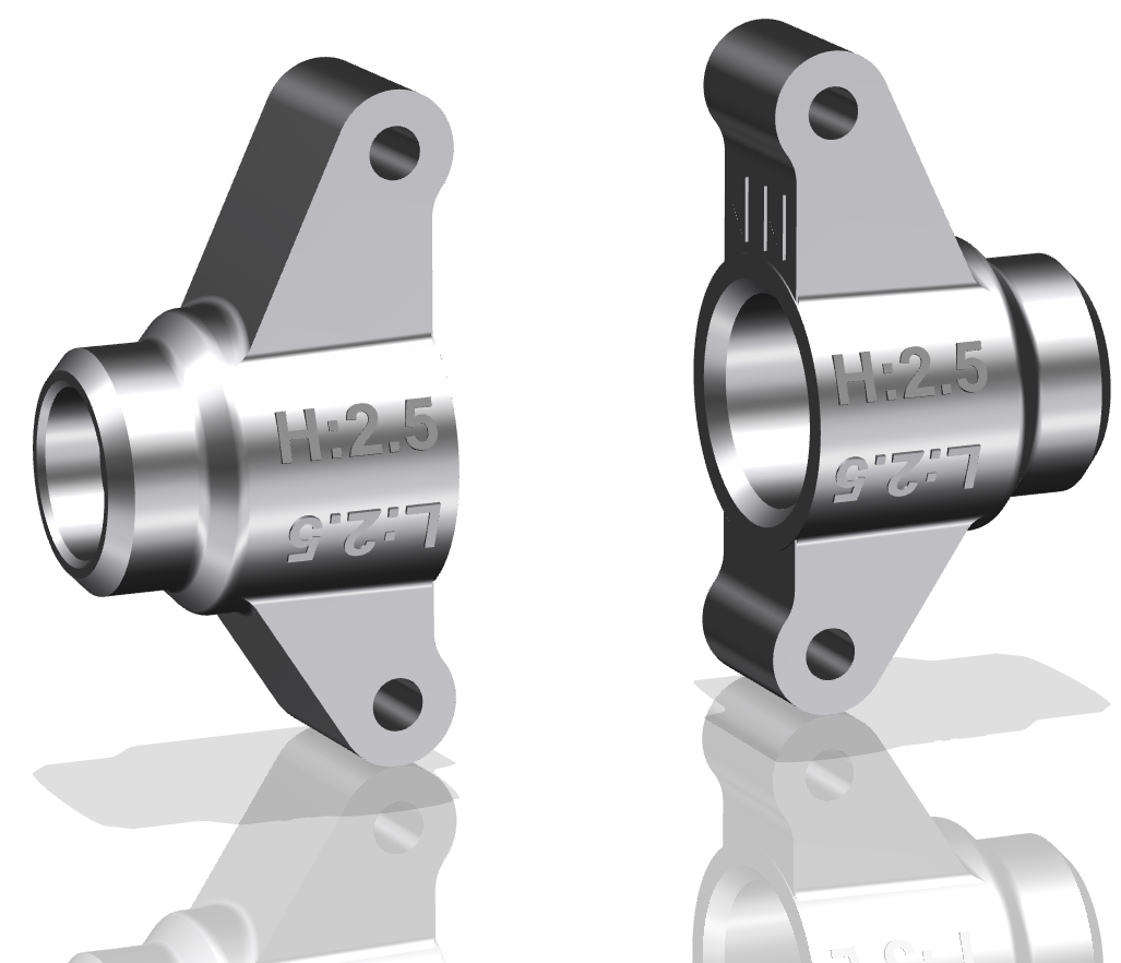 Tamiya TT-02 Achsschenkel hinten || Rear Hub