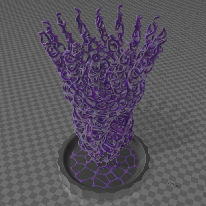 Spiral Alien Voronoi Dice Tower (test)