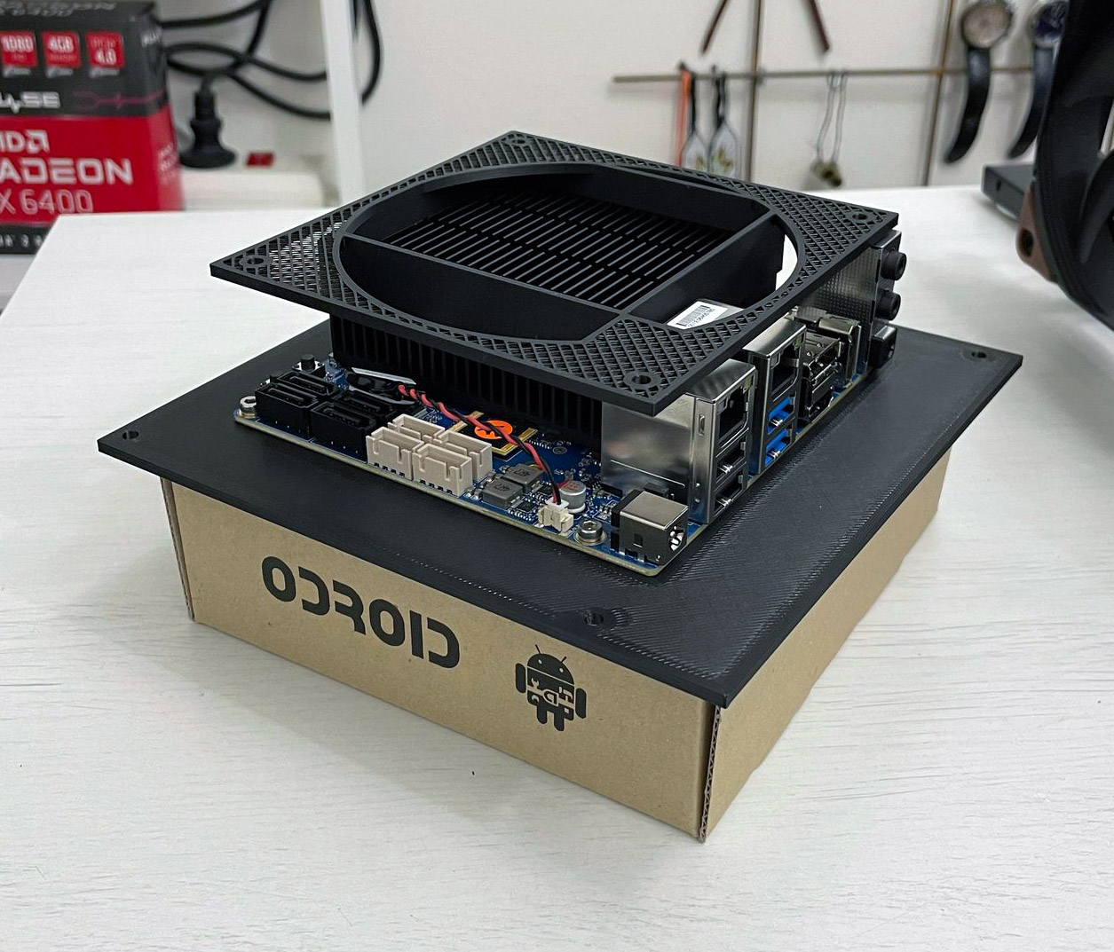 120mm fan adapter for Odroid H4