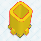 Rocket bottom pencil holder