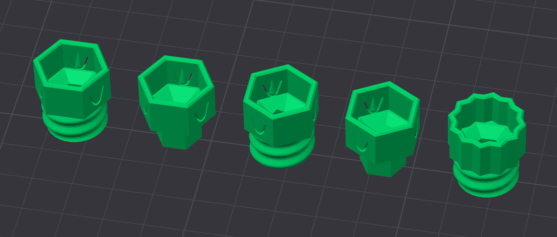 HEX 13 Adapter for Elegant Screwiverse Insert 3D model thumbnail