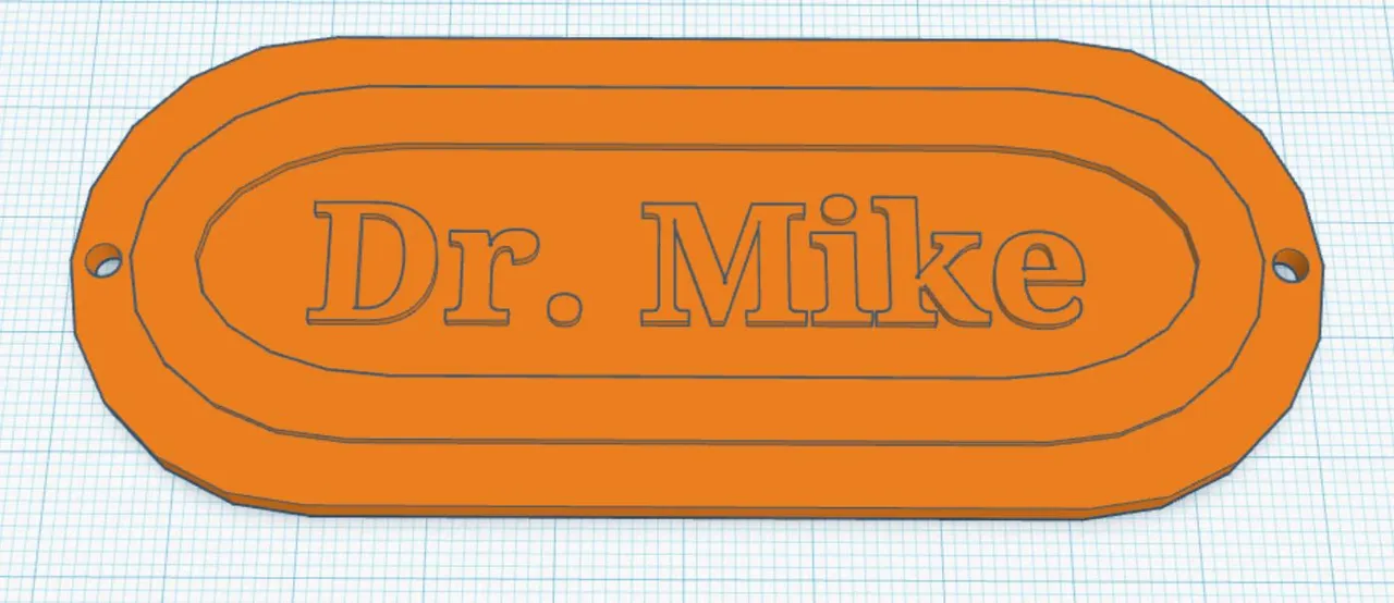 Entry Sign/Label with holes for two #5 screws (you will have to force ...