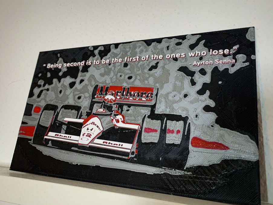 Ayrton Senna Hueforge Quote