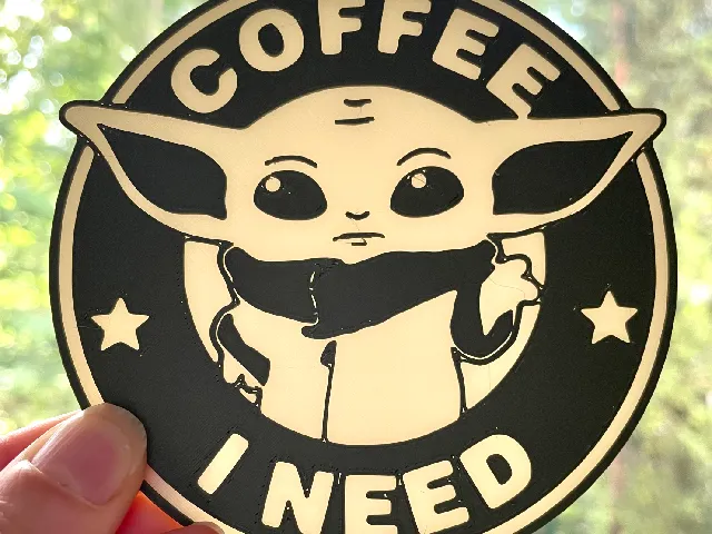 Little Yoda Coffee Mug Coaster
