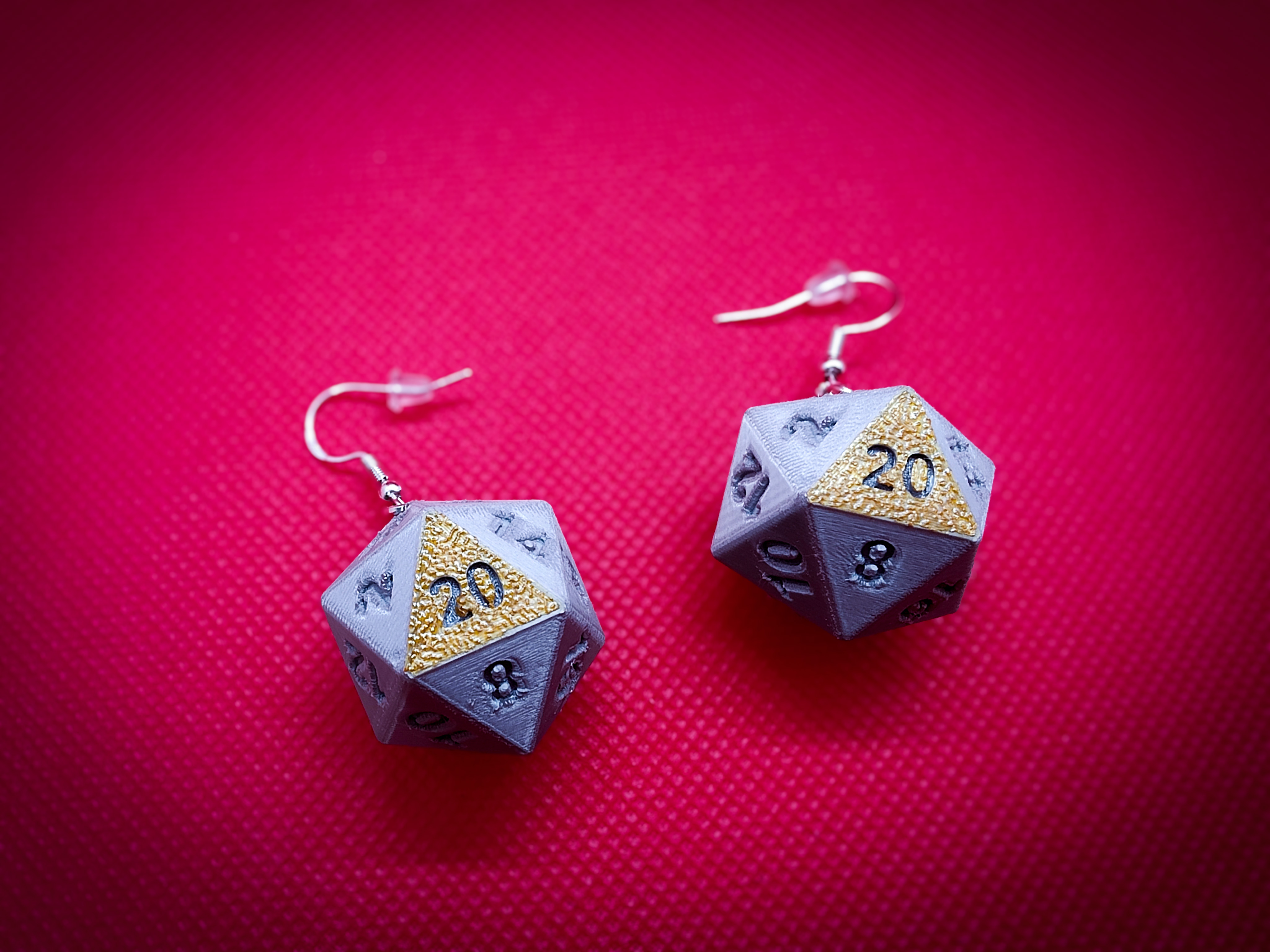 D20 Dice - Dungeons and Dragons Earrings by Jinivus 3D | Download free ...