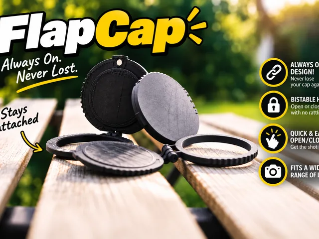FlapCap - Never-Lost Camera Lens Cap