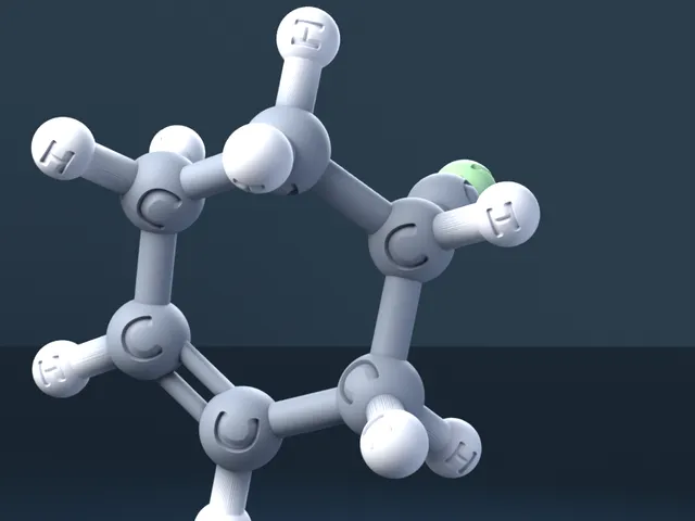 3-Cyclohexene-1-carbonitrile 3D Molecular Model — CAS 100-45-8