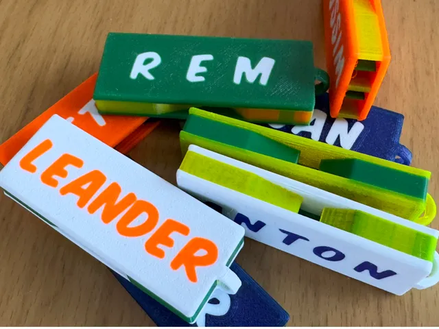 multicolor whistle with personalized label