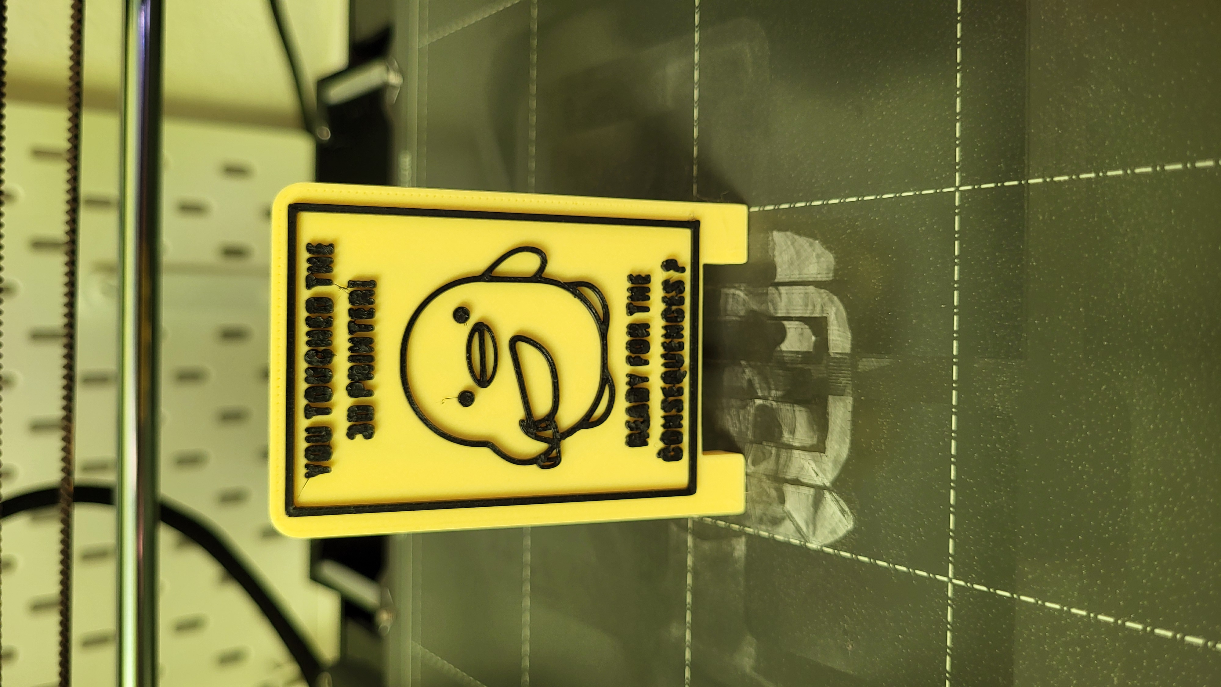 Mini Standup Sign with a duck