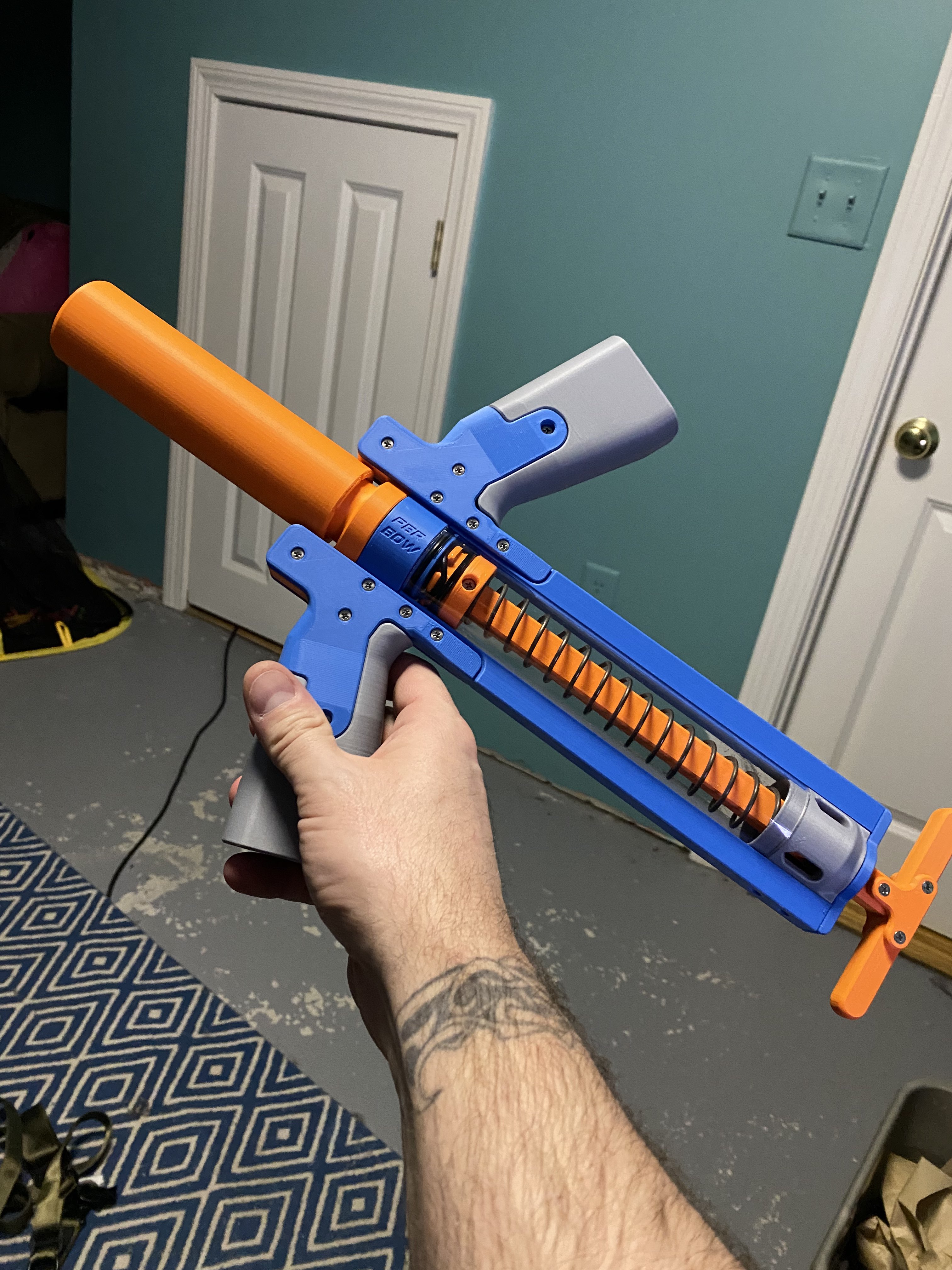 PBR Bow - Printed Nerf Blaster by Sillybutts | Download free STL model ...