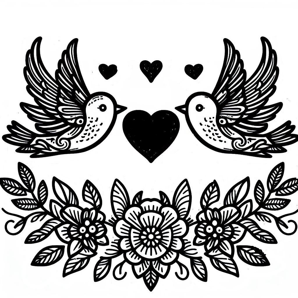 Love birds coaster