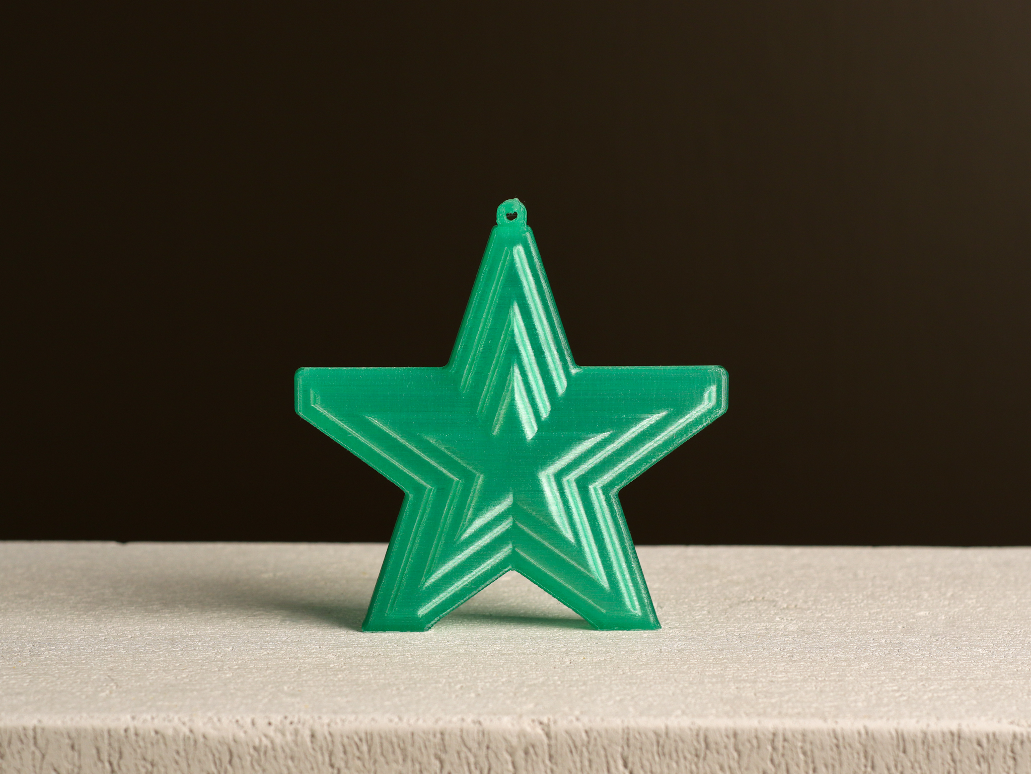 Additive Star Tree Ornament, Christmas Decor by Slimprint