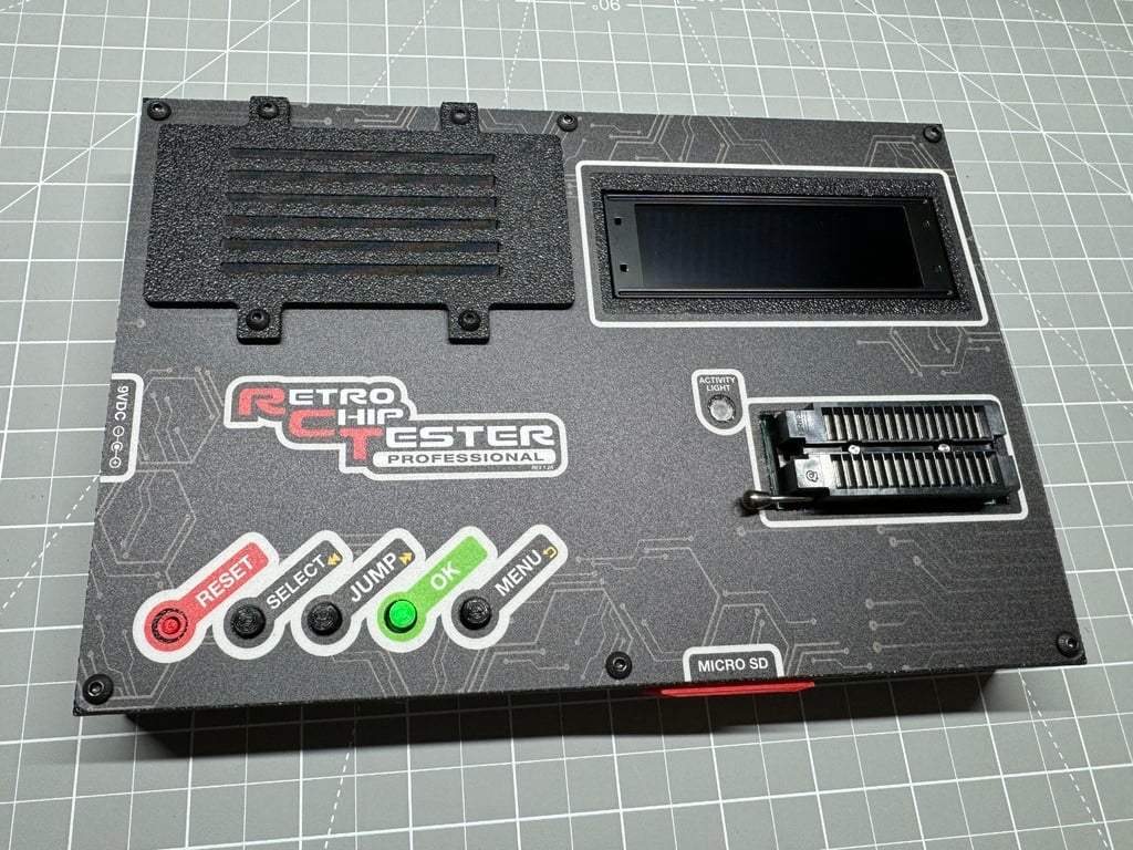Retro Chip Tester Professional (RCT) 8bit-museum custom case with several options