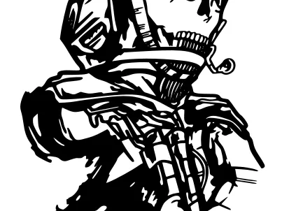 Call of Duty MW2 Ghost Wall art