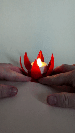 Iris LED tealight holder
